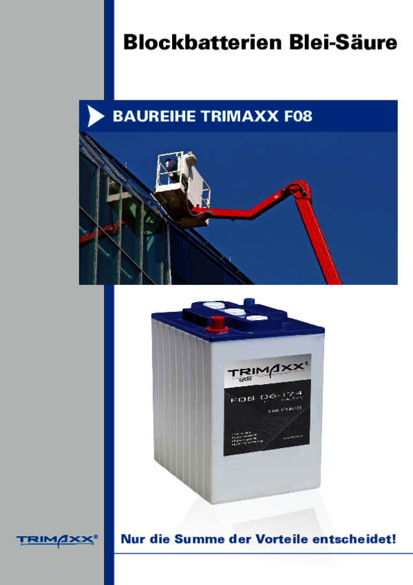 Blockbatterie Trimaxx F08
